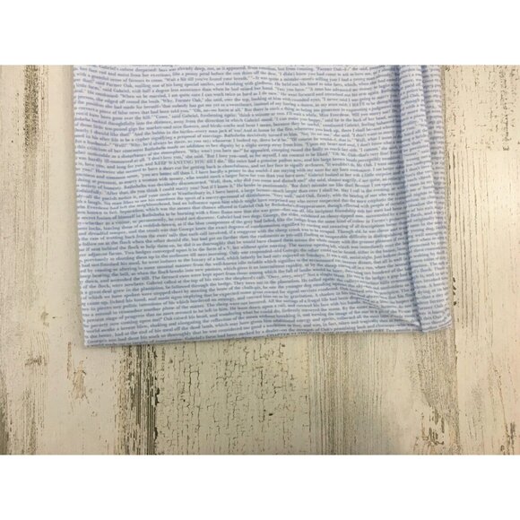 Litographs Far From the Madding Crowd Thomas Hardy Blue Infinity Scarf EUC - Picture 6 of 12